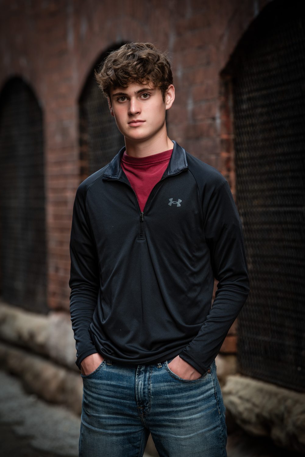 Senior portrait, fine art studio