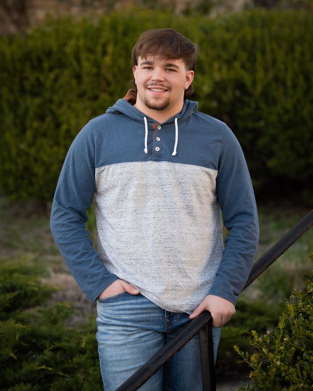 Senior portrait outdoors, Ohio Valley